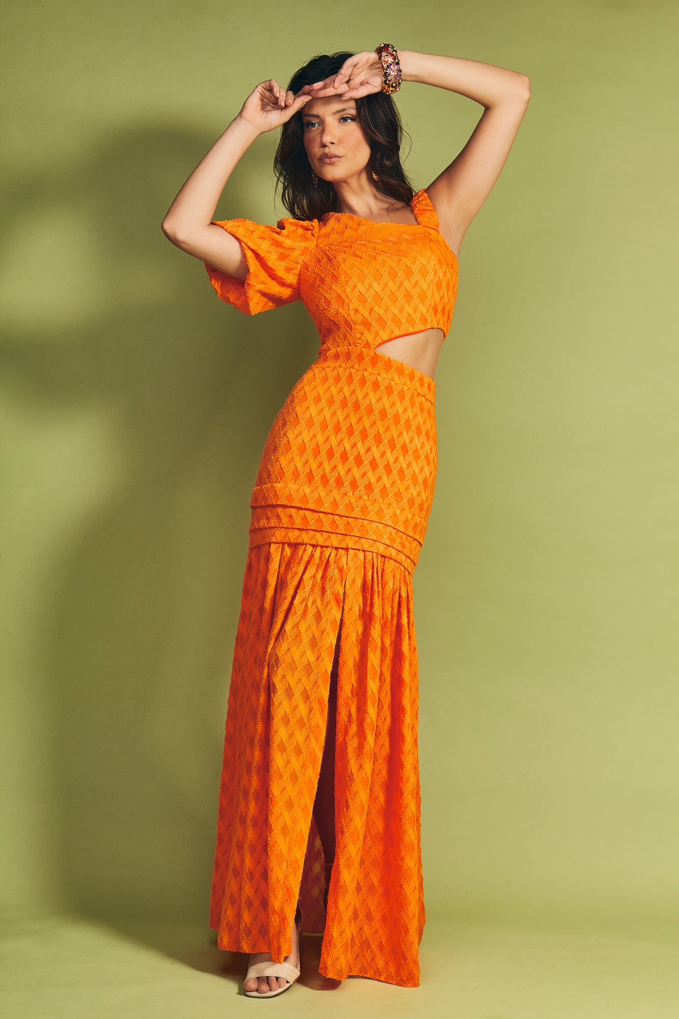 Cora One Shoulder Maxi Dress