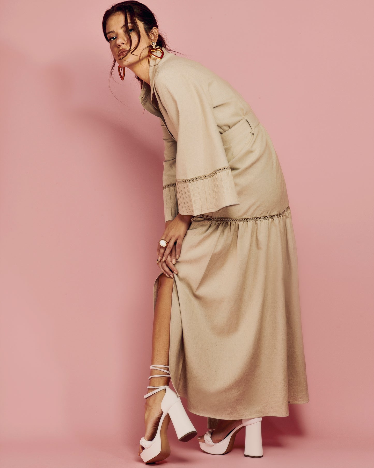 Agnes Bell Sleeve Maxi Dress