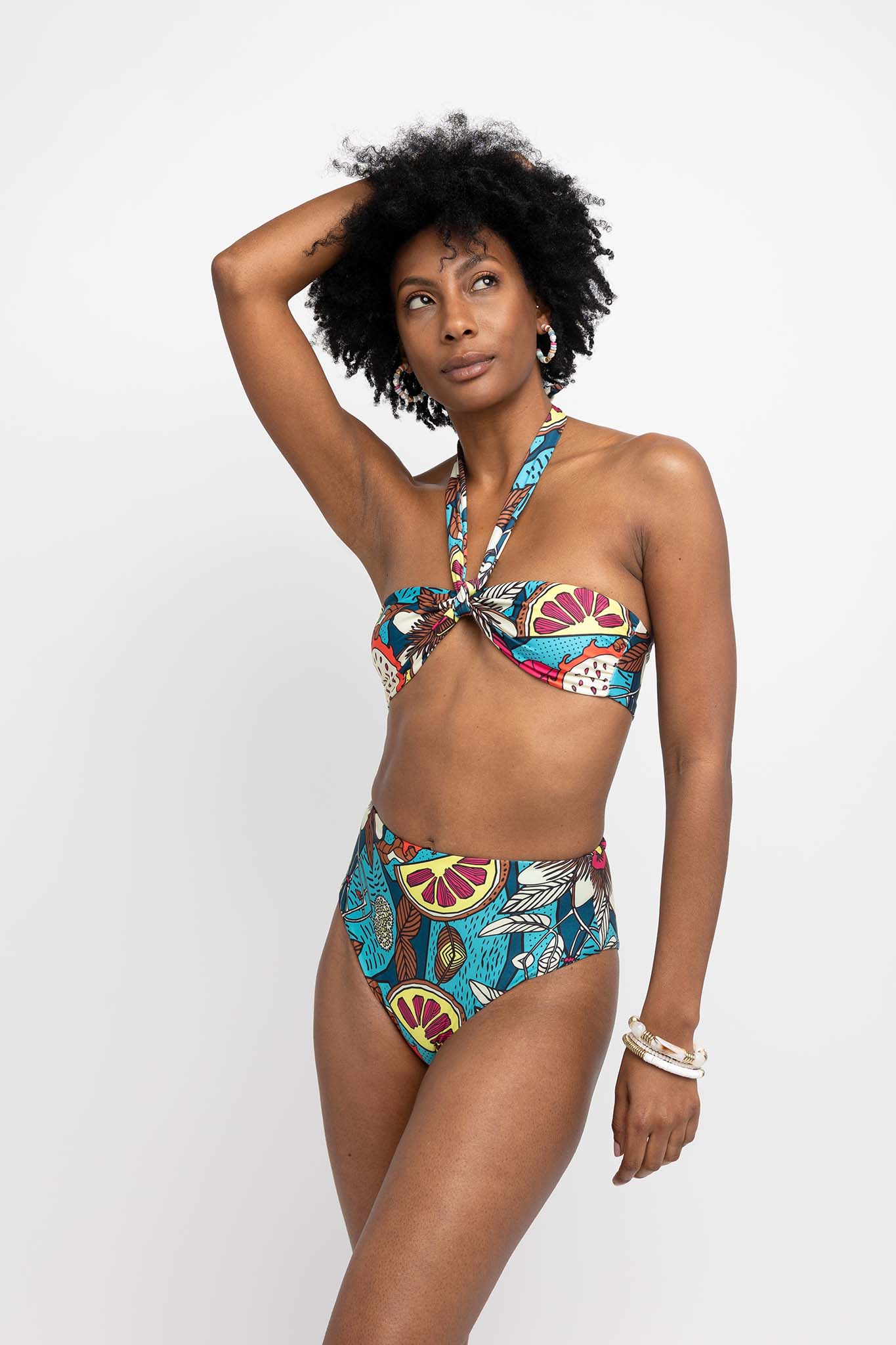 Conchal Top Tropico - Aqua Morada