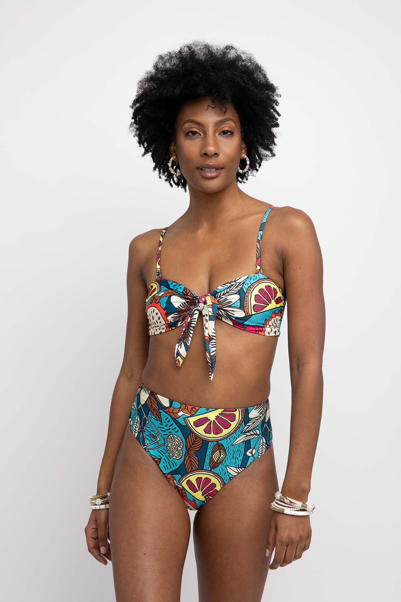 Conchal Top Tropico - Aqua Morada
