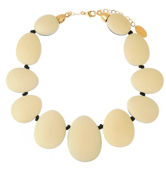 Serena Necklace - Beige and Black