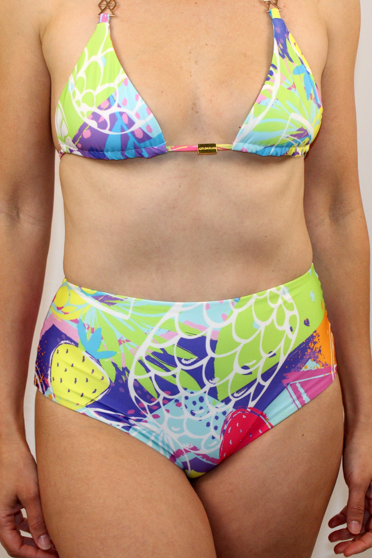 Guaria High Waisted Reversible Bottom Pasion Frutal - Full