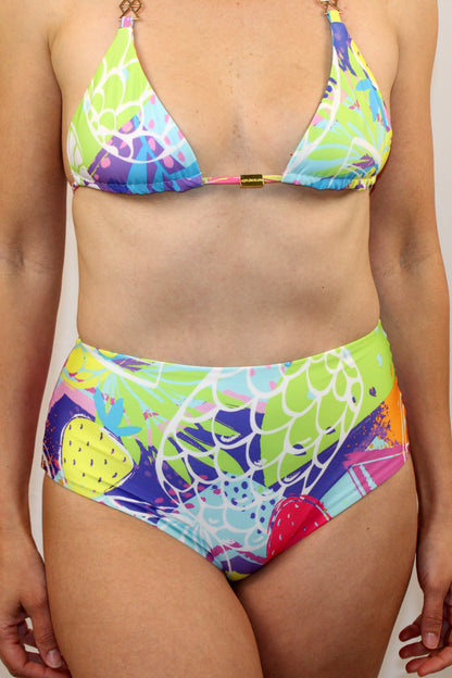 Guaria High Waisted Reversible Bottom Pasion Frutal - Full