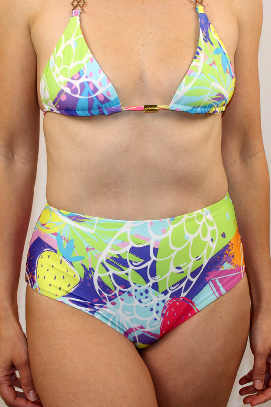 Guaria High Waisted Reversible Bottom Pasion Frutal - Full