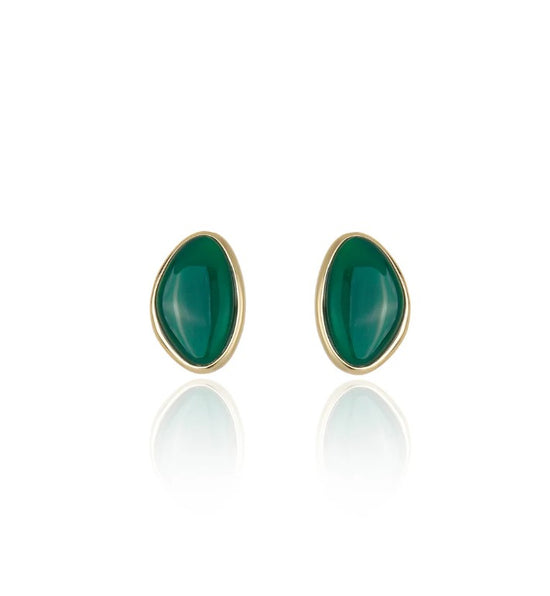 Mini Aurora Stud - Green