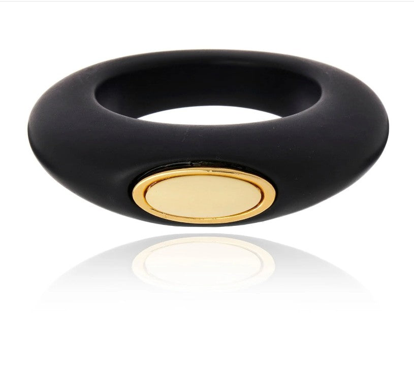 Noche Serena Bangle - Black and Beige