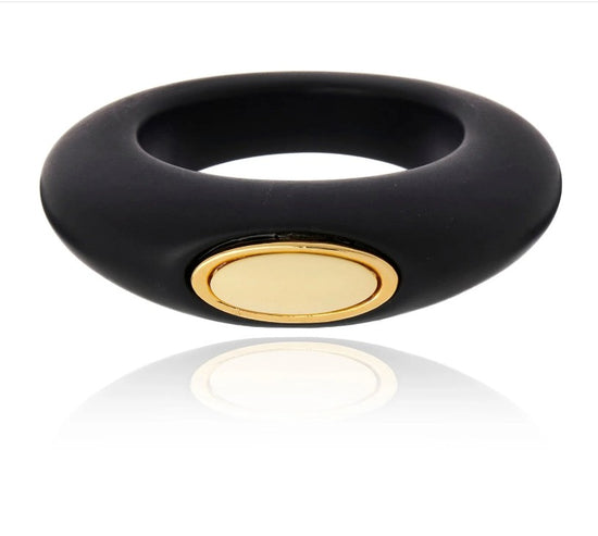 Noche Serena Bangle - Black and Beige