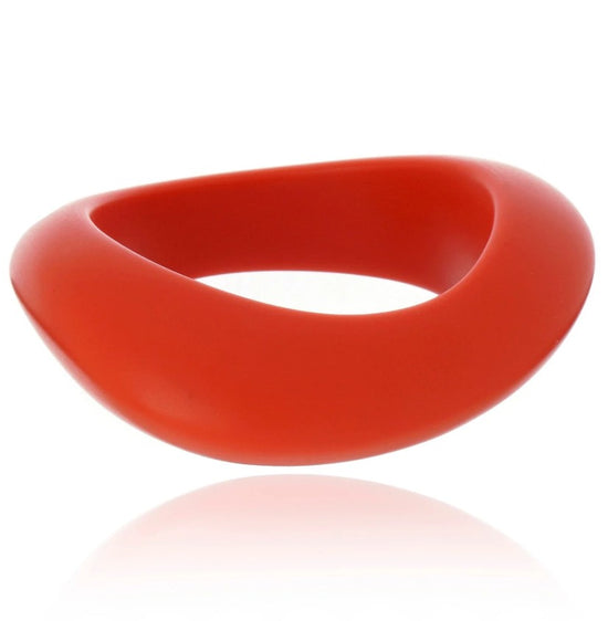 Fuego Coral Resin Bangle - Coral