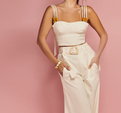 Pepper High Waist Linen Pants