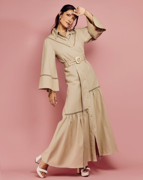Agnes Bell Sleeve Maxi Dress