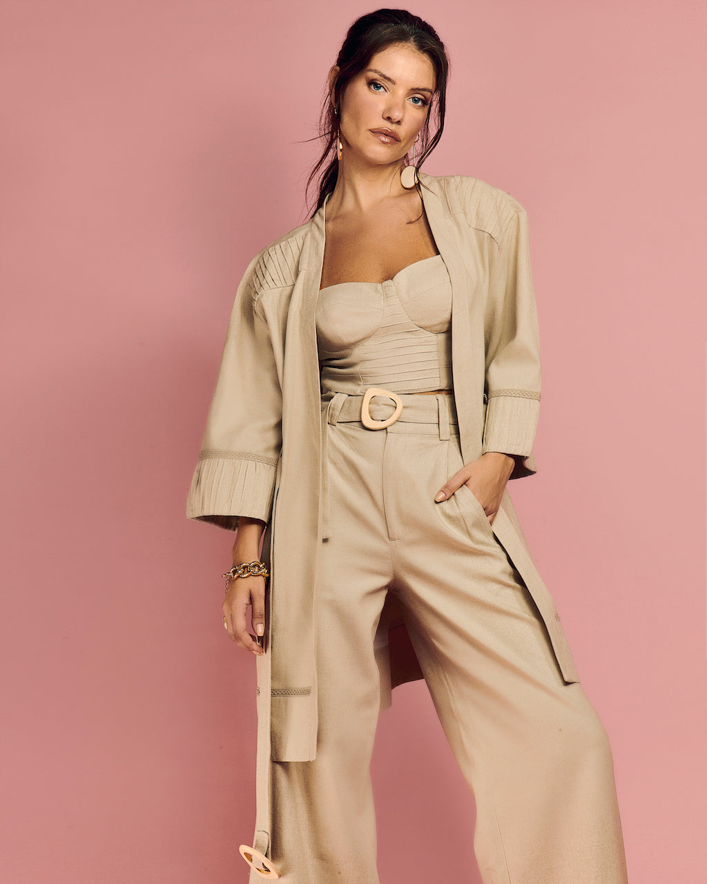 Pepper High Waist Linen Pants